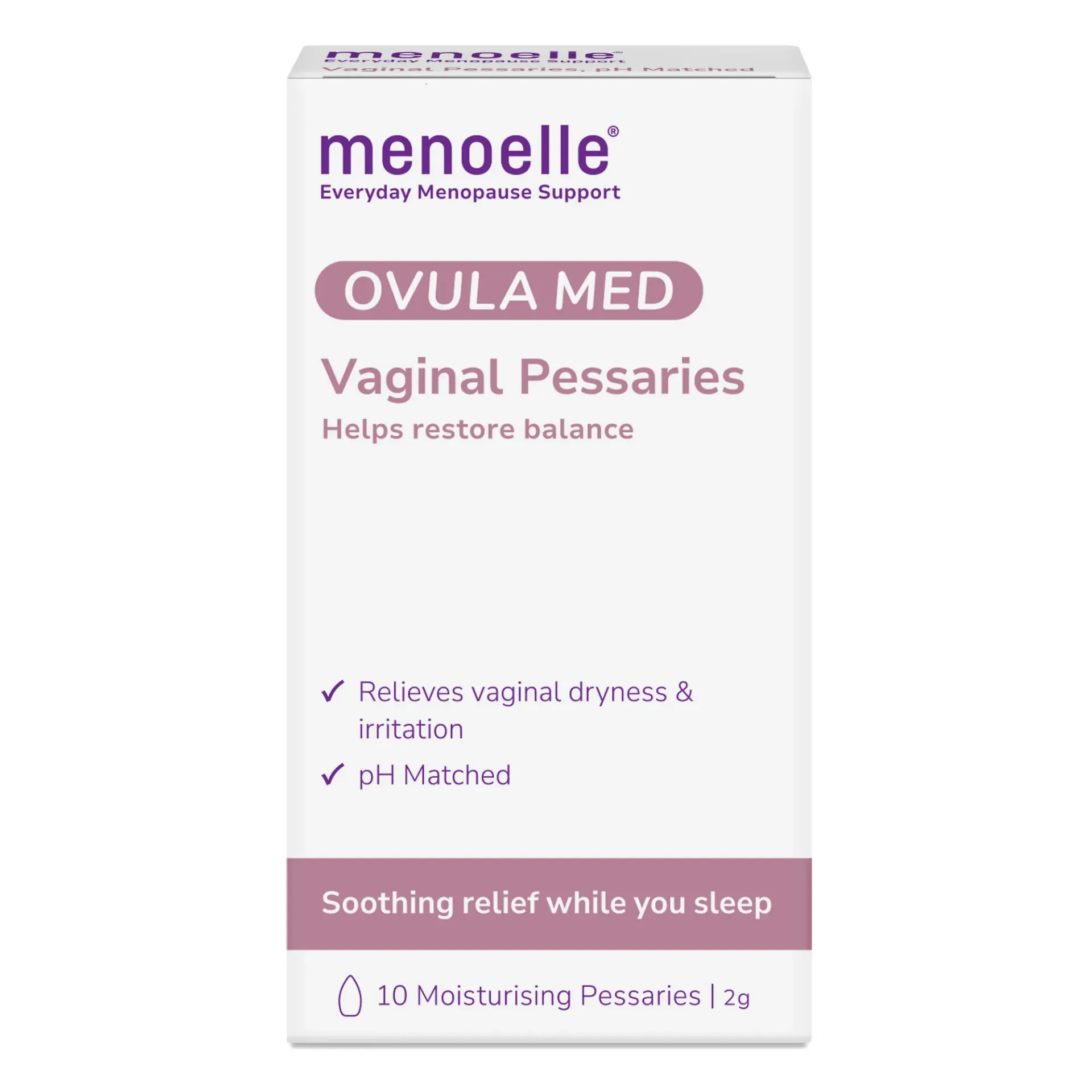 [VPOM10] menoelle OVULA MED Vaginal Pessaries